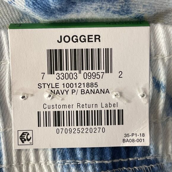 Style & Co Large Jogger Pants Tie-Dye Cuffed Pockets Drawstring Elastic Waist - Picture 9 of 11